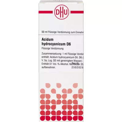 ACIDUM HYDROCYANICUM Raztopina D 6, 50 ml