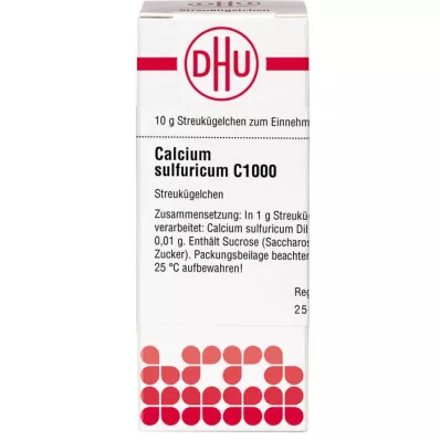 CALCIUM SULFURICUM C 1000 kroglic, 10 g