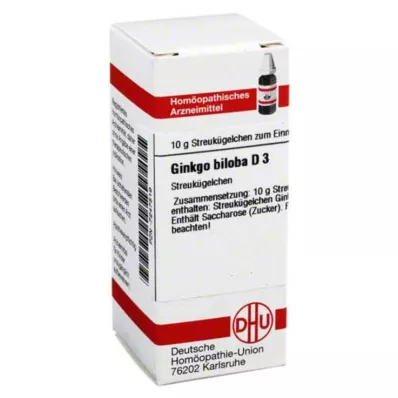 DHU Ginkgo biloba D 3 globule, 10 g