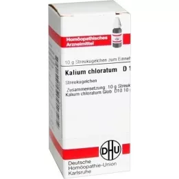 KALIUM CHLORATUM D 10 kroglic, 10 g