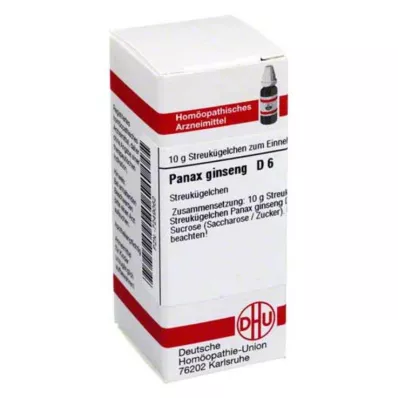 PANAX GINSENG D 6 kroglic, 10 g