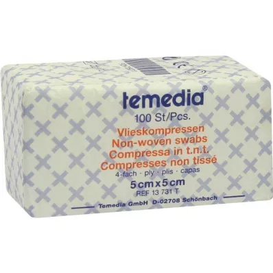 Komprese iz flisa 5x5 cm nesterilne 4-kratne, 100 kosov