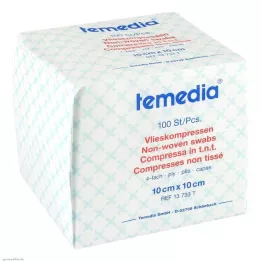 VLIESKOMPRESSEN 10x10 cm nesterilni četverček, 100 kosov