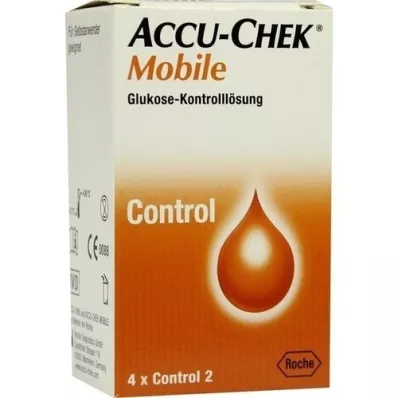 ACCU-CHEK Mobilna nadzorna raztopina 4 aplikatorji za enkratno uporabo, 1X4 kosov