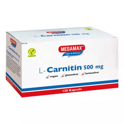 L-CARNITIN 500 mg Megamax kapsule, 120 kapsul