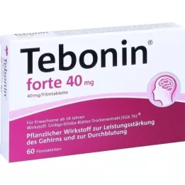 TEBONIN forte 40 mg filmsko obložene tablete, 60 kosov