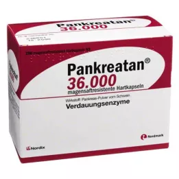 PANKREATAN 36.000 želodčno odpornih trdih kapsul, 200 kosov