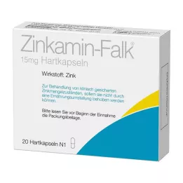 ZINKAMIN Falk 15 mg trde kapsule, 20 kosov