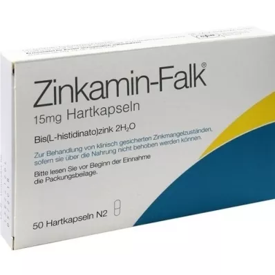 ZINKAMIN Falk 15 mg trde kapsule, 50 kosov