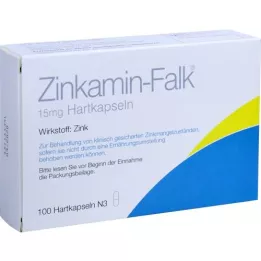 ZINKAMIN Falk 15 mg trde kapsule, 100 kosov