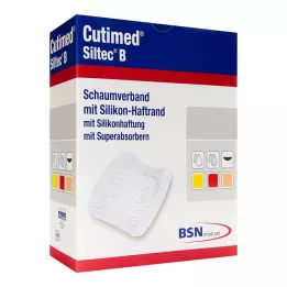 CUTIMED Siltec B penasta obloga 12,5x12,5 cm z lepilom, 12 kosov
