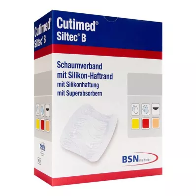 Cutimed Siltec B penasta obloga 12,5x12,5 cm z lepljivim robom, 12 kosov Cutimed Siltec B penasta obloga 12,5x12,5 cm z lepljivim robom, 12 kosov