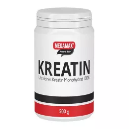 KREATIN MONOHYDRAT 100% Megamax v prahu, 500 g