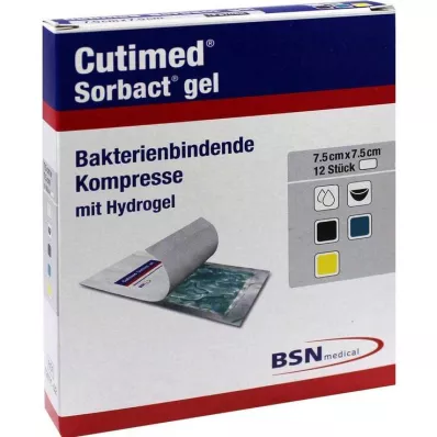 Gel obkladki Cutimed Sorbact 7,5x7,5 cm, 12 kos
