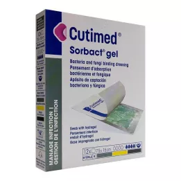 CUTIMED Sorbact gel kompresi 7,5x15 cm, 12 kosov