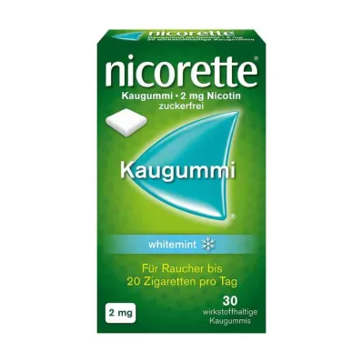 nicorette žvečilni gumi whitemint, 2 mg nikotina, 30 kos nicorette žvečilni gumi whitemint, 2 mg nikotina, 30 kos