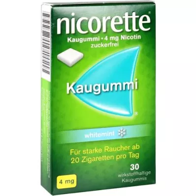 NICORETTE Žvečilni gumi 4 mg bela meta, 30 kosov