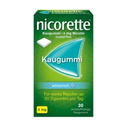 NICORETTE Žvečilni gumi 4 mg bela meta, 30 kosov