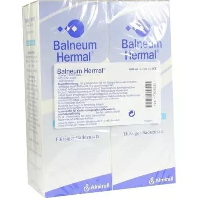 BALNEUM Hermalov dodatek za tekočo kopel, 2X500 ml