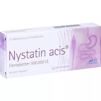 NYSTATIN acis filmsko obložene tablete, 20 kosov