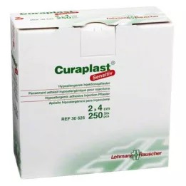 CURAPLAST Inj. obliži sensitive 2x4 cm, 250 kosov