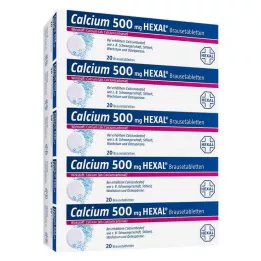CALCIUM 500 HEXAL Šumeče tablete, 100 kosov