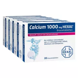 CALCIUM 1000 HEXAL Šumeče tablete, 100 kosov