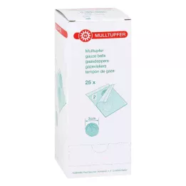 MULLTUPFER sterilna velikost slive, 25X2 kosov