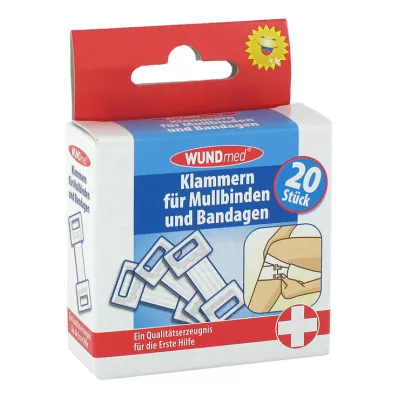 KLAMMERN f.Mulbinden+Bandages, 20 kosov