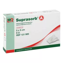 SUPRASORB A Kalcijev alginat Compr.5x5 cm, 8 kosov