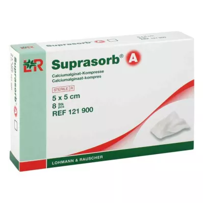 SUPRASORB A Kalcijev alginat Compr.5x5 cm, 8 kosov SUPRASORB A Kalcijev alginat Compr.5x5 cm, 8 kosov