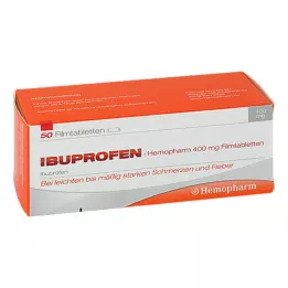 IBUPROFEN Hemopharm 400 mg filmsko obložene tablete, 50 kosov