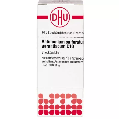 ANTIMONIUM SULFURATUM aurantiacum C 10 kroglic, 10 g