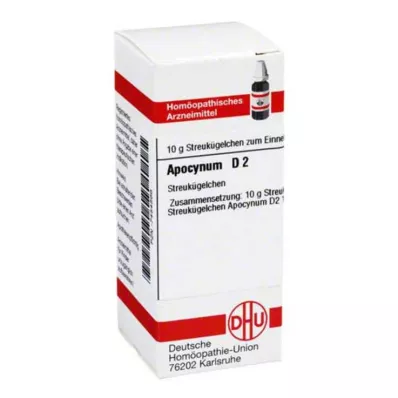 APOCYNUM D 2 globuli, 10 g