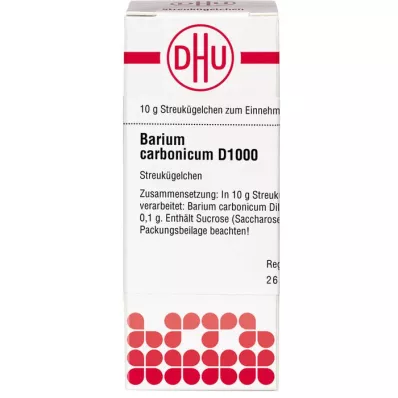 BARIUM CARBONICUM D 1000 globul, 10 g