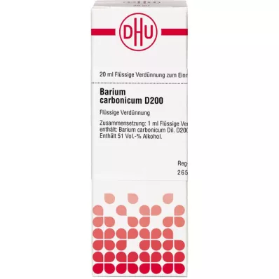 BARIUM CARBONICUM Raztopina D 200, 20 ml
