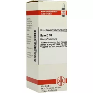 BUFO Raztopina D 10, 20 ml