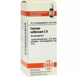 CALCIUM SULFURICUM C 6 kroglic, 10 g