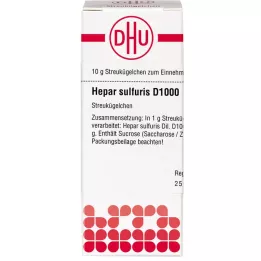 HEPAR SULFURIS D 1000 globul, 10 g