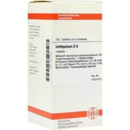 ICHTHYOLUM D 6 tablete, 200 kapsul