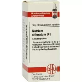 NATRIUM CHLORATUM D 8 kroglic, 10 g