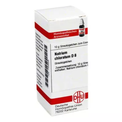 NATRIUM CHLORATUM D 8 kroglic, 10 g