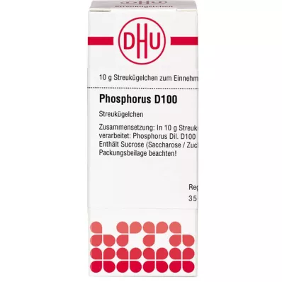 PHOSPHORUS D 100 kroglic, 10 g