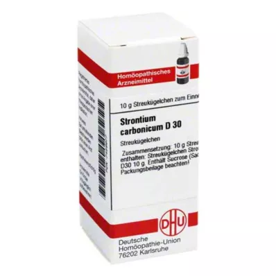 STRONTIUM CARBONICUM D 30 kroglic, 10 g