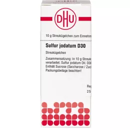 SULFUR JODATUM D 30 kroglic, 10 g