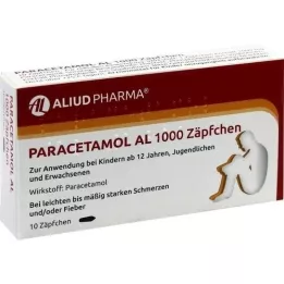 PARACETAMOL AL 1.000 svečk, 10 kosov