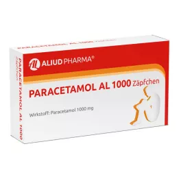 PARACETAMOL AL 1.000 svečk, 10 kosov