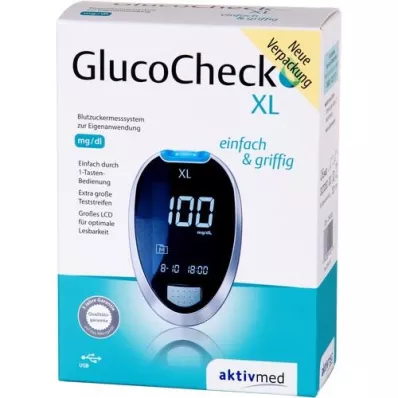 GLUCOCHECK XL Merilnik glukoze v krvi mg/dl, 1 kos