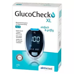 GLUCOCHECK XL Merilnik glukoze v krvi mg/dl, 1 kos
