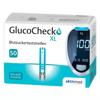 GlucoCheck XL lističi za merjenje krvnega sladkorja, 50 kos GlucoCheck XL lističi za merjenje krvnega sladkorja, 50 kos